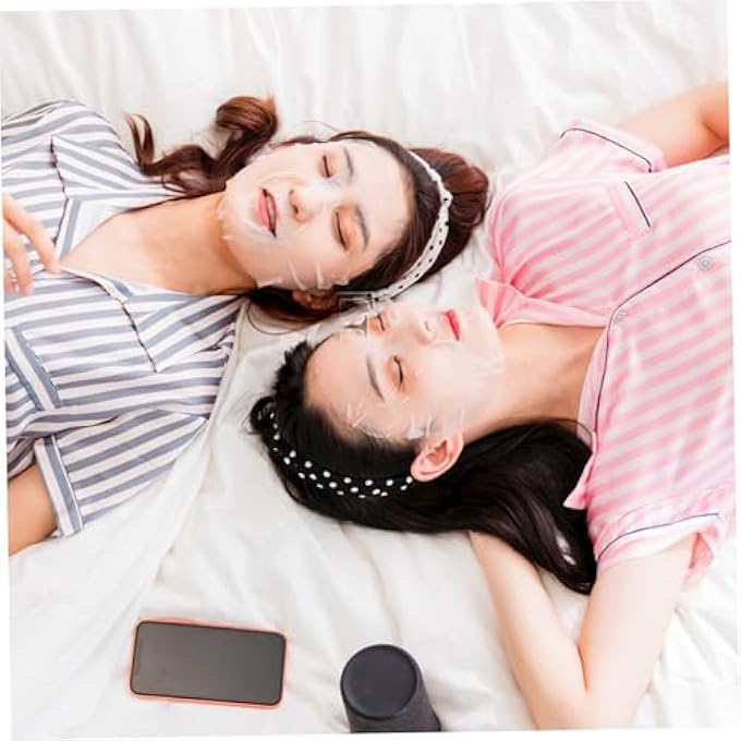 Frcolor 100 PCS ENLARGED COTTON FACIAL MASK SHEETS DIY COSMETIC FACE SKIN CARE MASK - Image 2